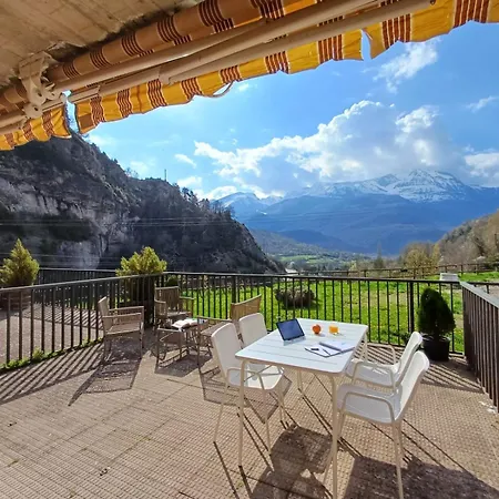 La Terraza De Escarrilla, Con Piscina Apartment
